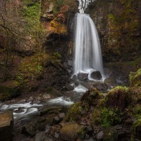Buy canvas prints of Mystical Melincourt waterfall by Leighton Collins