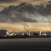 Buy canvas prints of Port Talbot steel works by Leighton Collins