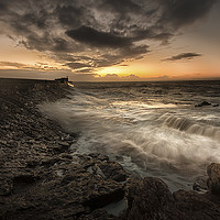 Buy canvas prints of Good morning Porthcawl by Leighton Collins