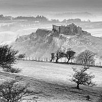 Buy canvas prints of Winter at Carreg Cennen Castle by Leighton Collins