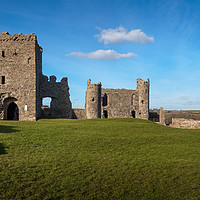 Buy canvas prints of Llansteffan Castle South Wales by Leighton Collins
