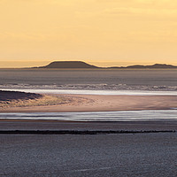 Buy canvas prints of Worms Head and North Gower by Leighton Collins