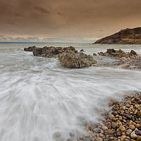 Buy canvas prints of Bracelet Bay Gower by Leighton Collins