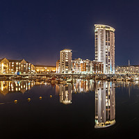 Buy canvas prints of Swansea Marina by Leighton Collins