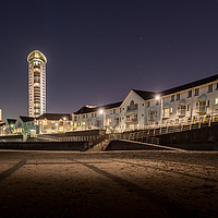 Buy canvas prints of Swansea Marina apartments by Leighton Collins