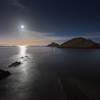 Buy canvas prints of Mumbles by moonlight by Leighton Collins