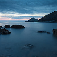 Buy canvas prints of Sunrise at Mumbles Lighthouse by Leighton Collins