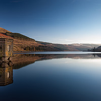 Buy canvas prints of Talybont Reservoir Pump House by Leighton Collins