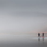 Buy canvas prints of Paddle boarding by Leighton Collins