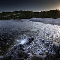 Buy canvas prints of Sunset at Pwll Du Bay by Leighton Collins
