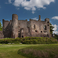 Buy canvas prints of Laugharne Castle by Leighton Collins