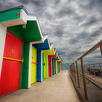 Buy canvas prints of Beach huts by Leighton Collins