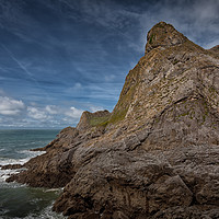 Buy canvas prints of Paviland coastline Gower by Leighton Collins