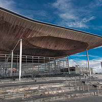 Buy canvas prints of The Senedd by Leighton Collins