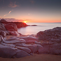 Buy canvas prints of Sunrise over Bracelet Bay by Leighton Collins