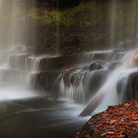 Buy canvas prints of Sgwd yr Eira waterfall by Leighton Collins