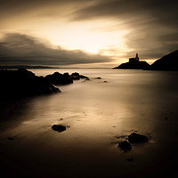 Buy canvas prints of Winter morning at Mumbles lighthouse by Leighton Collins