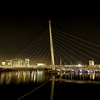 Buy canvas prints of Swansea Sail Bridge  by Leighton Collins