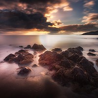 Buy canvas prints of  Dramatic Rotherslade Bay by Leighton Collins