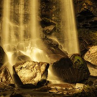 Buy canvas prints of Melincourt waterfall by Leighton Collins