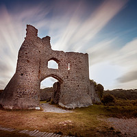 Buy canvas prints of Pennard Castle ruins by Leighton Collins