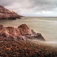 Buy canvas prints of Calm waters at Bracelet Bay by Leighton Collins