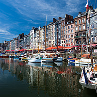 Buy canvas prints of Honfleur town France by Leighton Collins