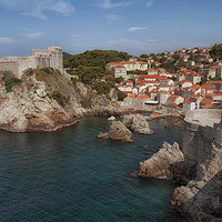 Buy canvas prints of Fort Lovrijenac Fortress Dubrovnik by Leighton Collins