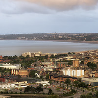 Buy canvas prints of Swansea Bay South Wales by Leighton Collins