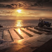 Buy canvas prints of Lifeboat launch at Aberavon by Leighton Collins