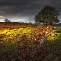Buy canvas prints of Approaching storm over the Brecon hills, South Wal by Leighton Collins