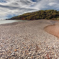 Buy canvas prints of The pebbles of Pwll Du Bay by Leighton Collins