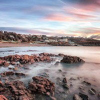 Buy canvas prints of Langland Bay sunrise by Leighton Collins