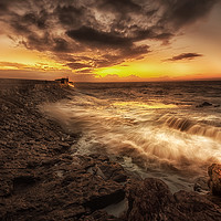 Buy canvas prints of Porthcawl Sunrise by Leighton Collins