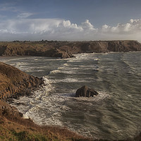 Buy canvas prints of The Gower coastline by Leighton Collins
