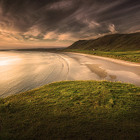 Buy canvas prints of Rhossili Bay by Leighton Collins
