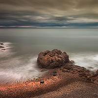 Buy canvas prints of Rotherslade Bay and Donkey Rock by Leighton Collins