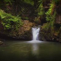 Buy canvas prints of The Lower Sychryd Cascades by Leighton Collins