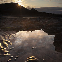 Buy canvas prints of Bracelet Bay sunrise by Leighton Collins