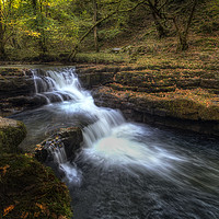 Buy canvas prints of Waterfall country South Wales by Leighton Collins