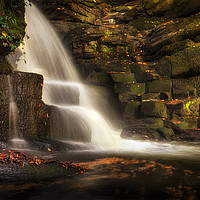 Buy canvas prints of The falls at Neath Abbey by Leighton Collins