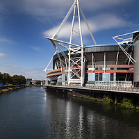 Buy canvas prints of Principality Stadium South Wales by Leighton Collins