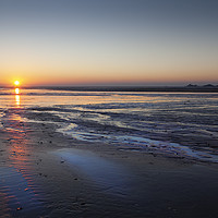 Buy canvas prints of Sunrise over Swansea Bay by Leighton Collins