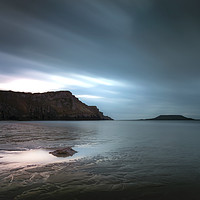 Buy canvas prints of Rhossili Bay and Worms head by Leighton Collins