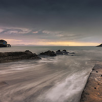 Buy canvas prints of Mumbles pier and lighthouse by Leighton Collins