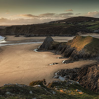 Buy canvas prints of Three Cliffs and The Great Tor by Leighton Collins