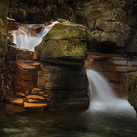 Buy canvas prints of Melincourt Brook falls by Leighton Collins