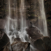 Buy canvas prints of Water and wet rocks at Melincourt by Leighton Collins