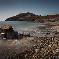 Buy canvas prints of Bracelet Bay pebbles and rocks by Leighton Collins