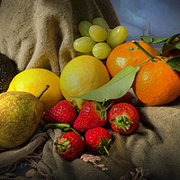 Buy canvas prints of A mixture of fruit by Leighton Collins